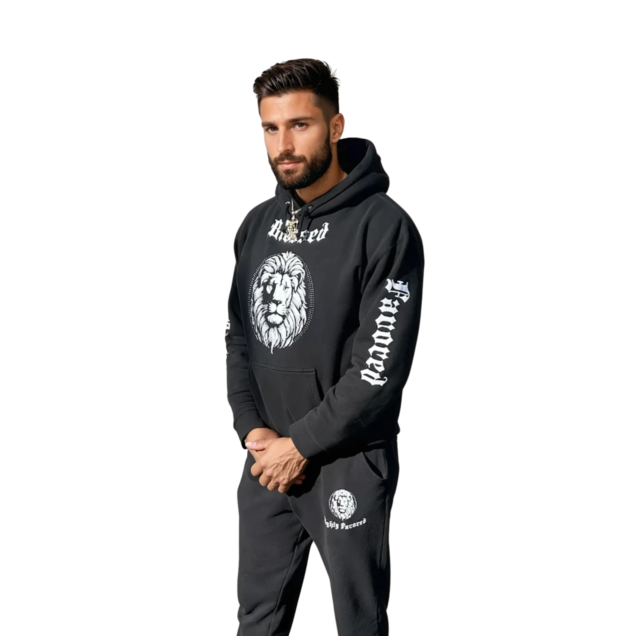 Highly Favored Mens Black tracksuit